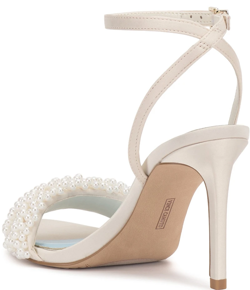 Vince Camuto Arleem Beaded Band Ankle High Heel Sandals