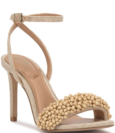 Vince Camuto Arleem Beaded Band Ankle High Heel Sandals