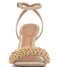 Vince Camuto Arleem Beaded Band Ankle High Heel Sandals