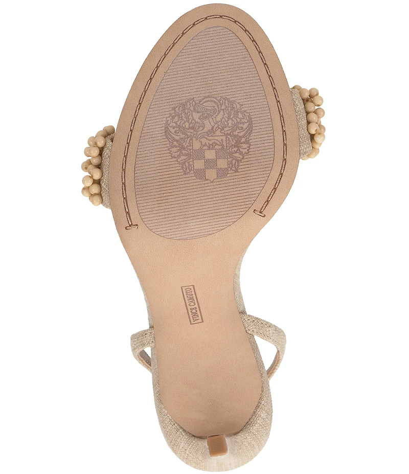 Vince Camuto Arleem Beaded Band Ankle High Heel Sandals