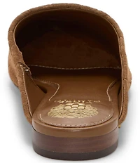 Vince Camuto Arlette Croco Embossed Suede Pointed Toe Mules