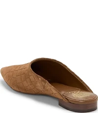 Vince Camuto Arlette Croco Embossed Suede Pointed Toe Mules