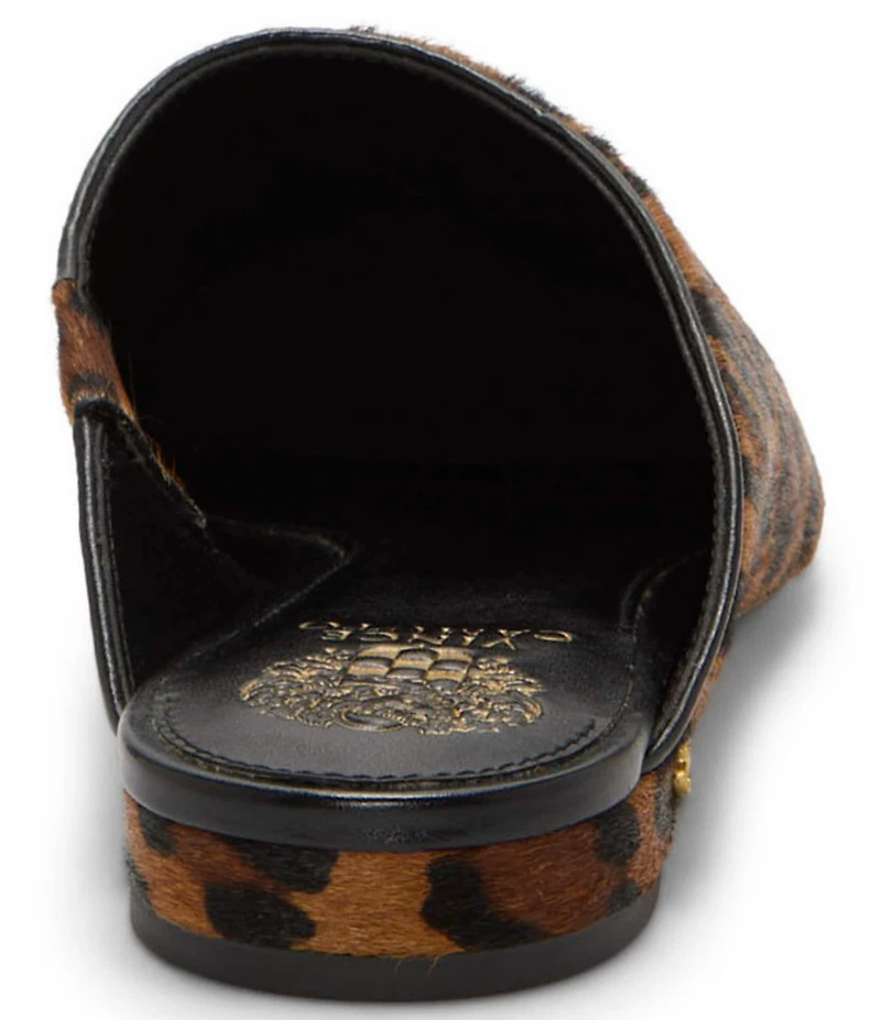 Vince Camuto Arlette Leopard Print Haircalf Pointed Toe Mules