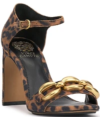 Vince Camuto Aurelia Suede Chain Link Hardware High Heel Dress Sandals
