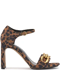 Vince Camuto Aurelia Suede Chain Link Hardware High Heel Dress Sandals