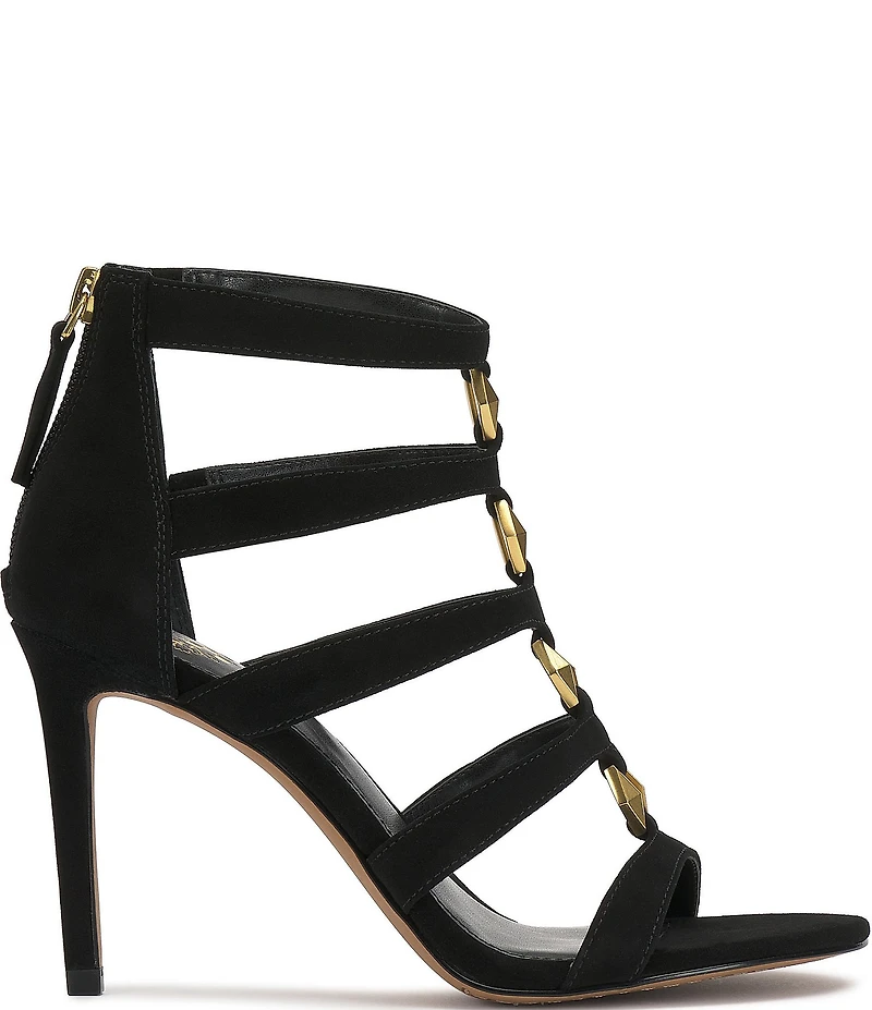 Vince Camuto Azelie Suede Hardware Detail Gladiator Dress Sandals