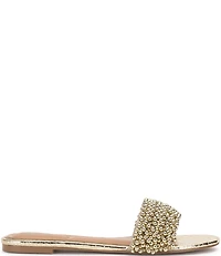 Vince Camuto Balea Metallic Beaded Slides