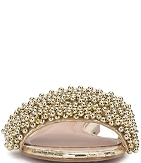 Vince Camuto Balea Metallic Beaded Slides