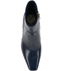 Vince Camuto Bayla Croco Printed Leather Booties