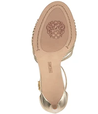 Vince Camuto Blaine Metallic Strappy Band Ankle Strap Dress Sandals