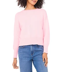Vince Camuto Boat Neck Long Sleeve Sweater