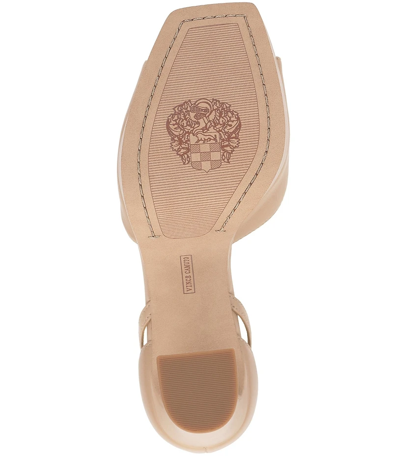 Vince Camuto Brenla Leather Ankle Strap Platform Sandals