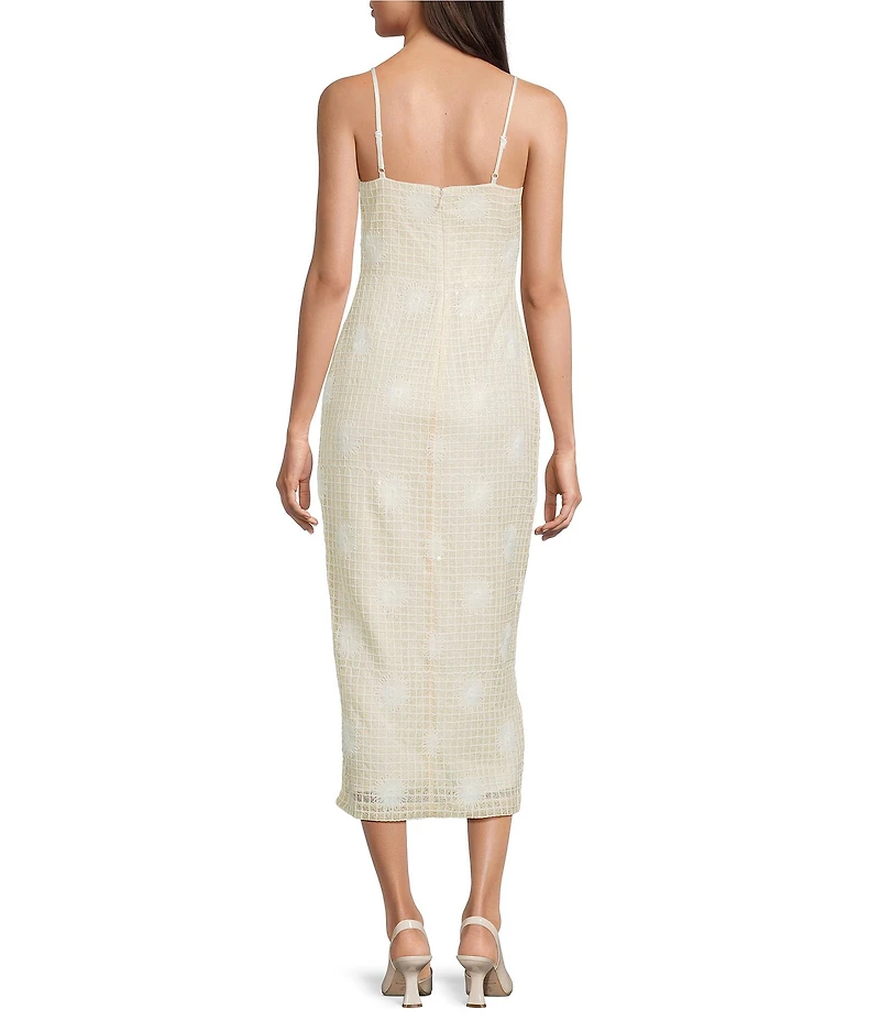 Vince Camuto Bustier Sleeveless Midi Sheath Dress