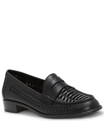 Vince Camuto Calie Braided Leather Penny Loafers
