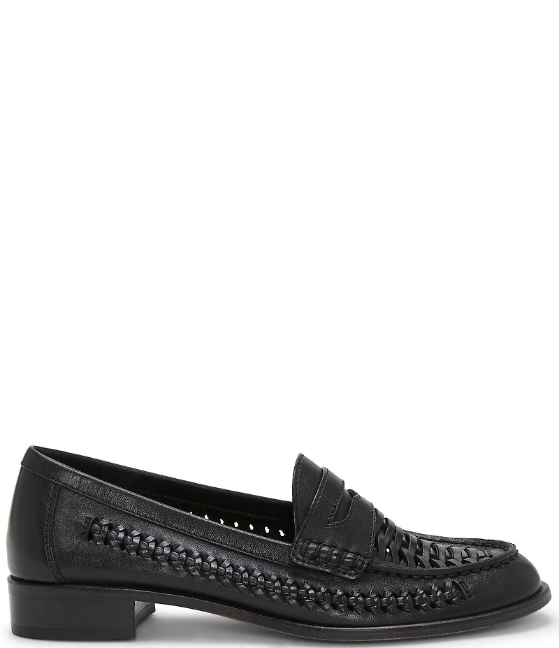 Vince Camuto Calie Braided Leather Flat Loafers