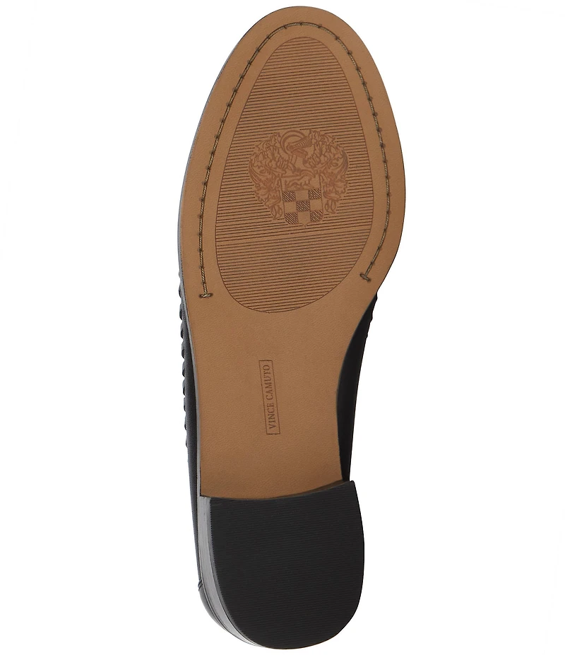 Vince Camuto Calie Braided Leather Flat Loafers