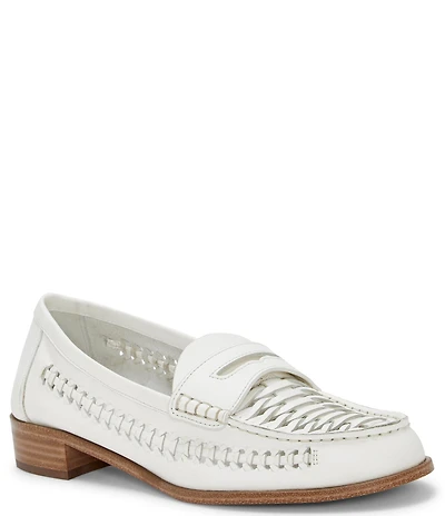 Vince Camuto Calie Braided Leather Flat Loafers
