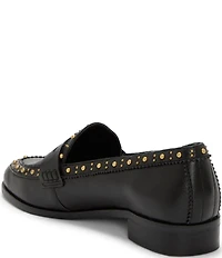 Vince Camuto Camdyn Studded Leather Penny Loafers