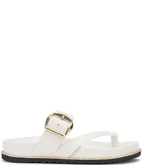 Vince Camuto Camilo Leather Toe Loop Buckle Band Slides