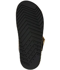 Vince Camuto Camilo Leather Toe Loop Buckle Band Slides