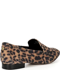 Vince Camuto Cintha Leopard Print Suede Loafers