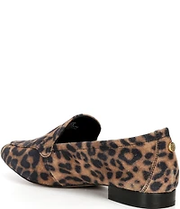 Vince Camuto Cintha Leopard Print Suede Loafers