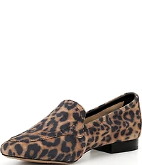 Vince Camuto Cintha Leopard Print Suede Loafers