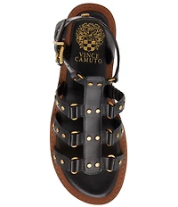 Vince Camuto Claira Leather Studded Gladiator Sandals