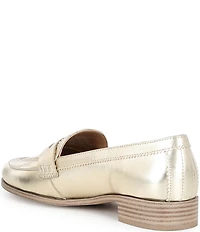 Vince Camuto Clarette Metallic Leather Penny Loafers