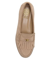 Vince Camuto Cosette Suede Kiltie Fringe Loafers