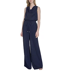 Vince Camuto Cowl Neck Sleeveless Jumpsuit