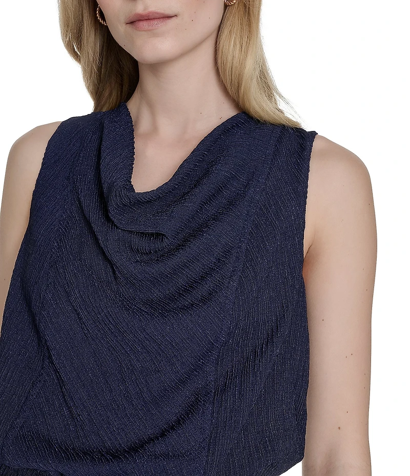 Vince Camuto Cowl Neck Sleeveless Jumpsuit