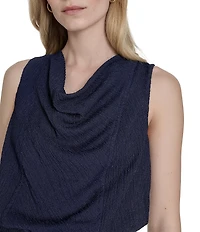 Vince Camuto Cowl Neck Sleeveless Jumpsuit