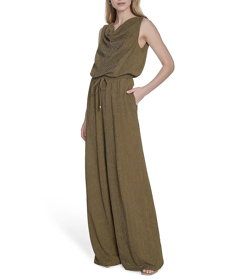 Vince Camuto Cowl Neck Sleeveless Jumpsuit