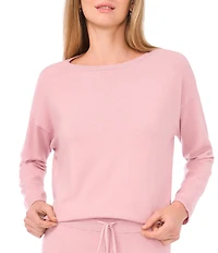 Vince Camuto Coordinating Crew Neck Long Sleeve Top