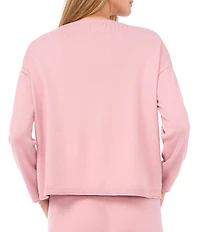 Vince Camuto Coordinating Crew Neck Long Sleeve Top