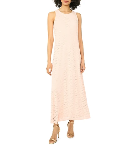Vince Camuto Crew Neck Sleeveless Maxi Tank Dress