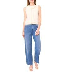 Vince Camuto Crew Neck Sleeveless Shoulder Wrap Tank