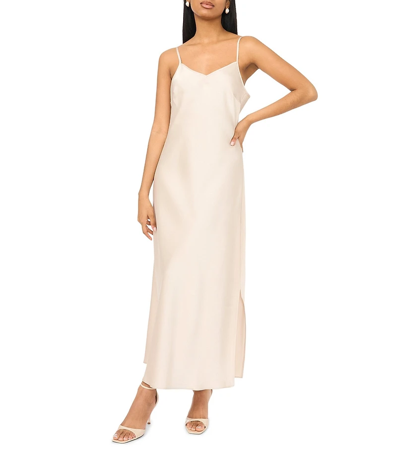 Vince Camuto Crew Neckline Short Sleeve Sweater 2 Piece Slip Dress