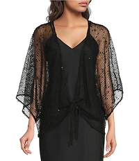 Vince Camuto Cropped Tie Front Popcorn Topper