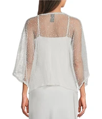 Vince Camuto Cropped Tie Front Popcorn Topper