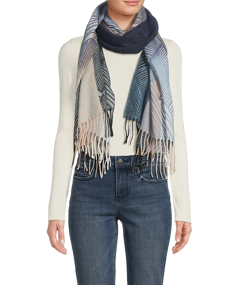 Vince Camuto Diamond Feather Soft Scarf Wrap