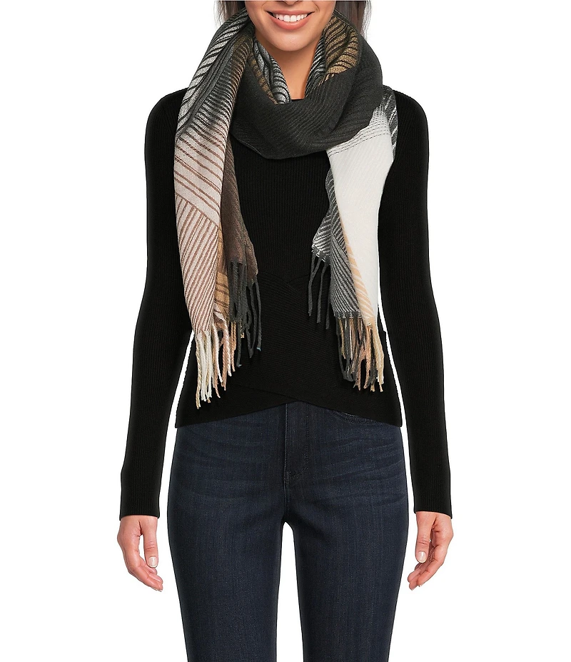 Vince Camuto Diamond Feather Soft Scarf Wrap