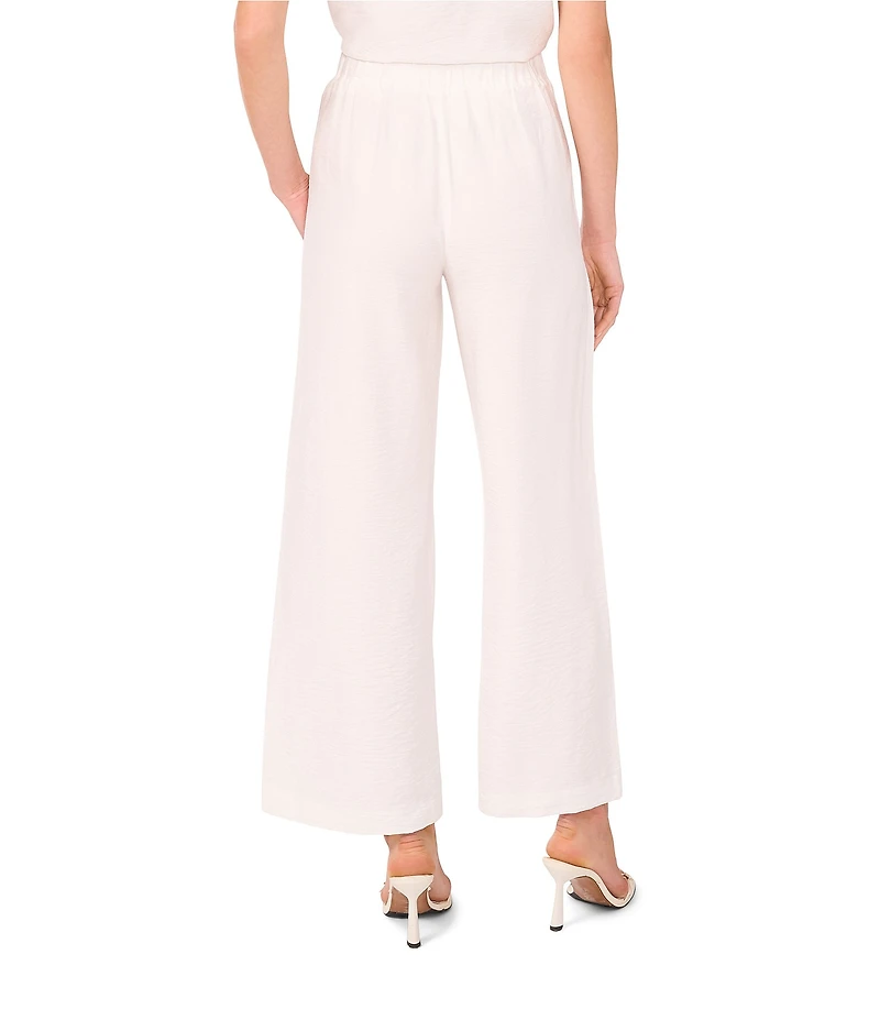 Vince Camuto Embroidered Coordinating Cutout Wide Leg Pants