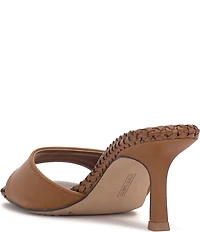 Vince Camuto Emmla Leather Stitched Banded Slide Sandals