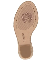 Vince Camuto Felyn Leather Ankle Strap Espadrille Wedge Sandals