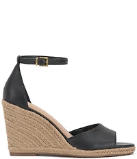 Vince Camuto Felyn Leather Ankle Strap Espadrille Wedge Sandals