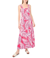 Vince Camuto Floral Print Square Neck Sleeveless Maxi Dress