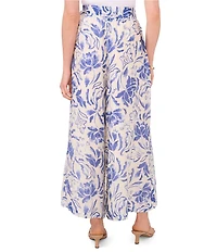 Vince Camuto Floral Print Wide Leg Pants