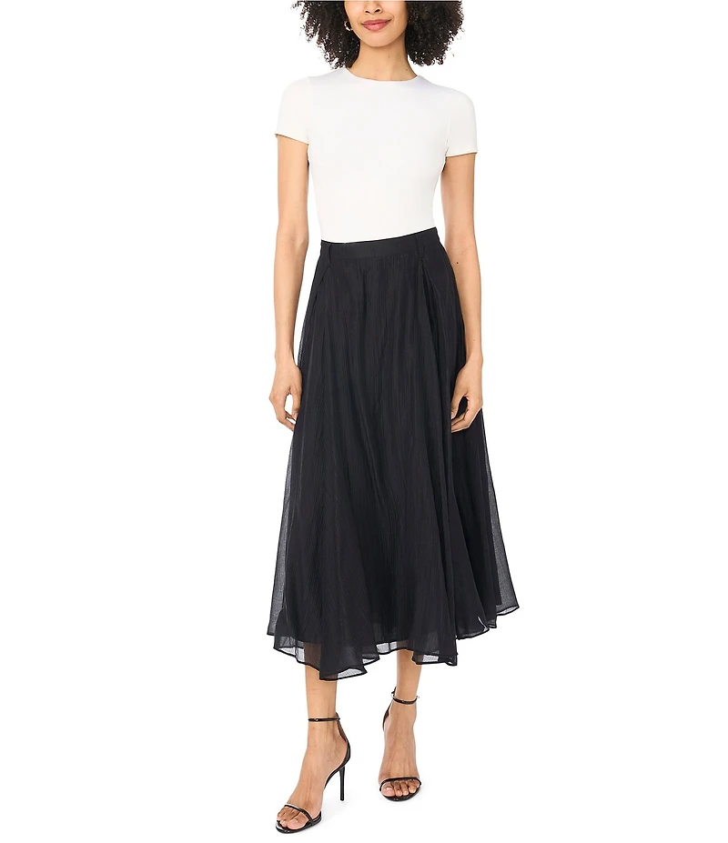 Vince Camuto Flounce Maxi A-Line Skirt